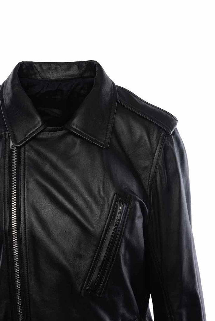 Rick Owens Size 42 Men's Calf Leather Moto Jacket