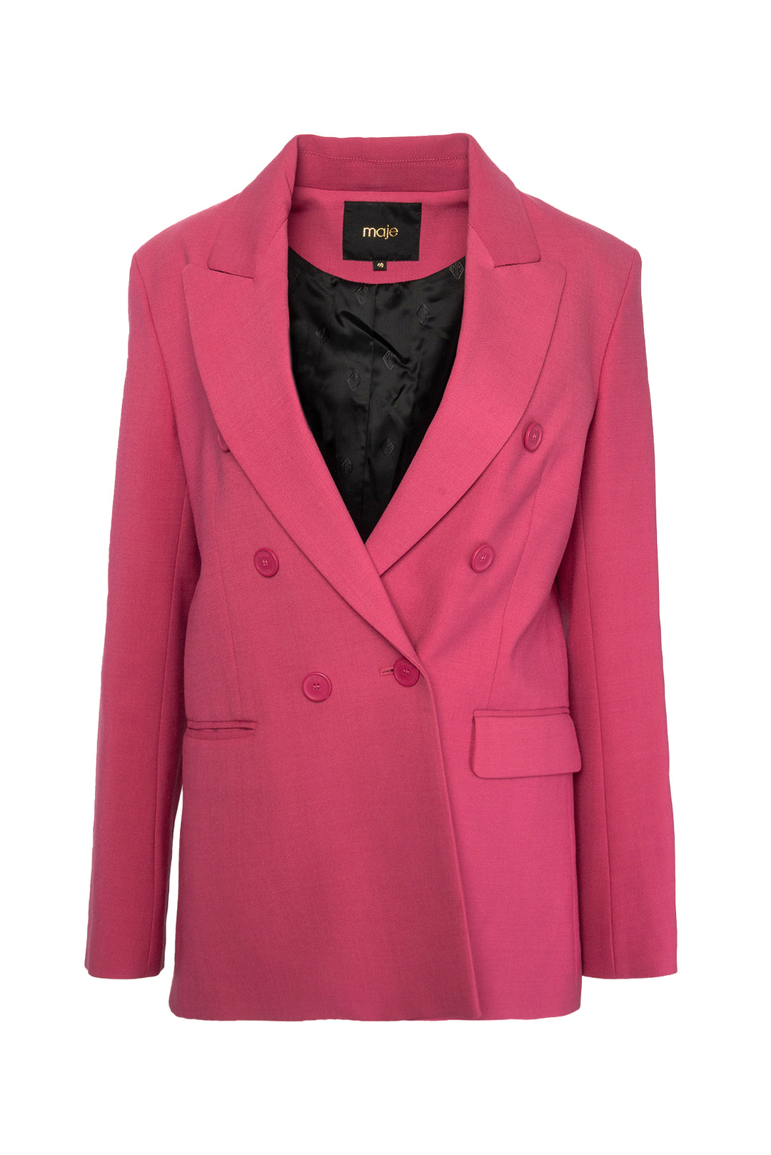 maje Size 40 Double Breasted Blazer