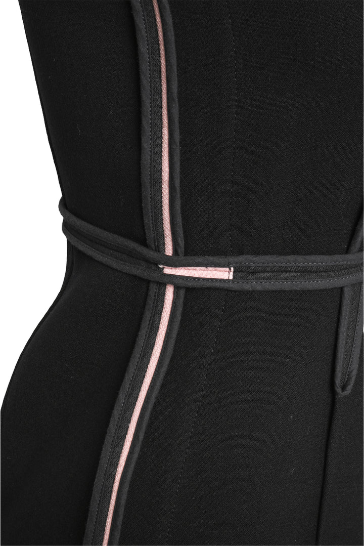 Marni Size 6 Inside-Out Sleeveless Midi Dress