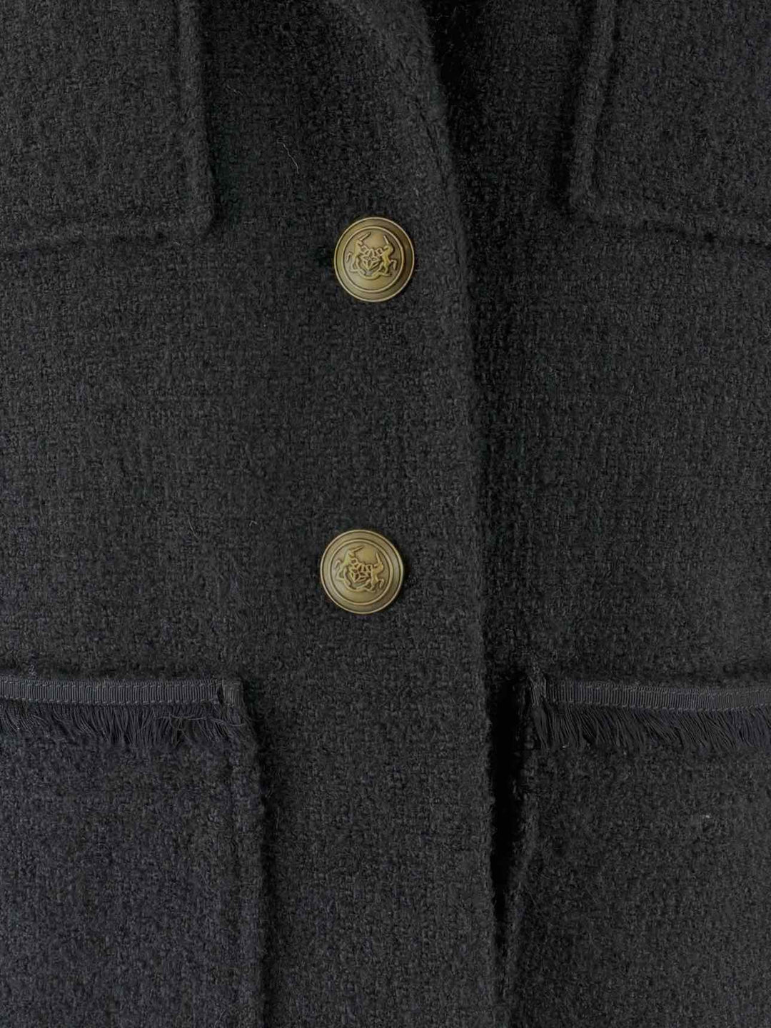 maje Size 36 Boucle Coat