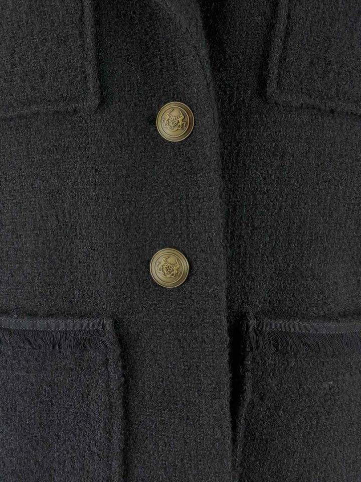 maje Size 36 Boucle Coat