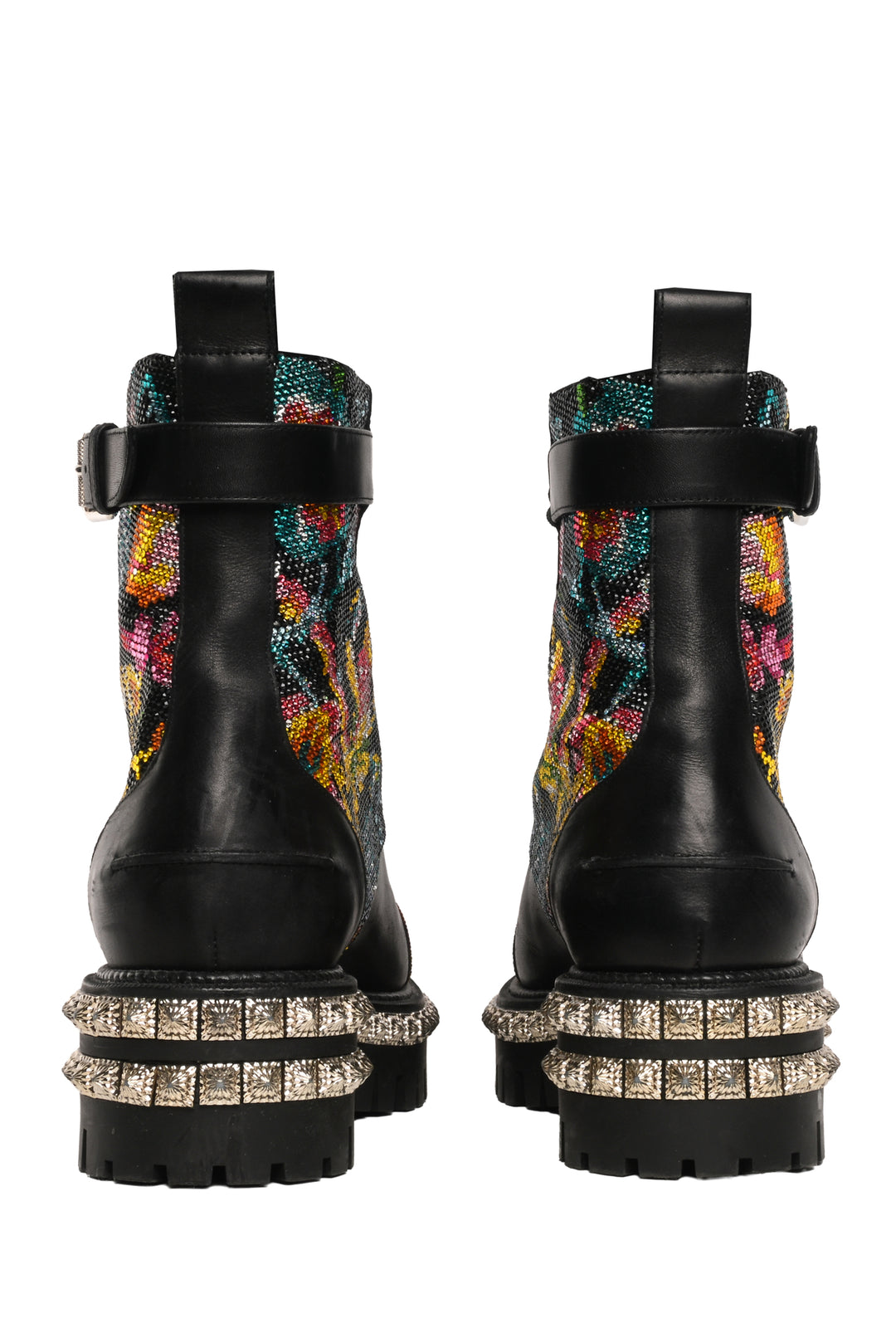 Christian Louboutin Size 39 King Beaded Red Sole Booties