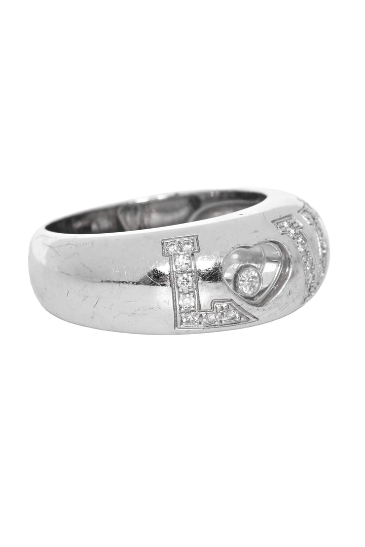 Chopard Size 7 Happy Diamond Love  Domed Ring