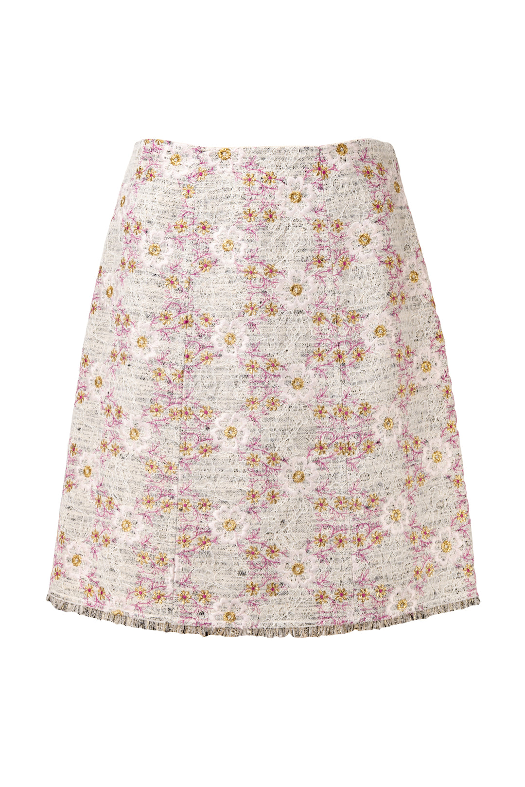 Giambattista Valli Size 6 Floral Embroidered Skirt
