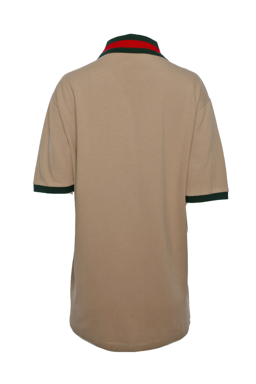 Gucci Size M Men's Cotton Piquet Web Collar Polo T-Shirt