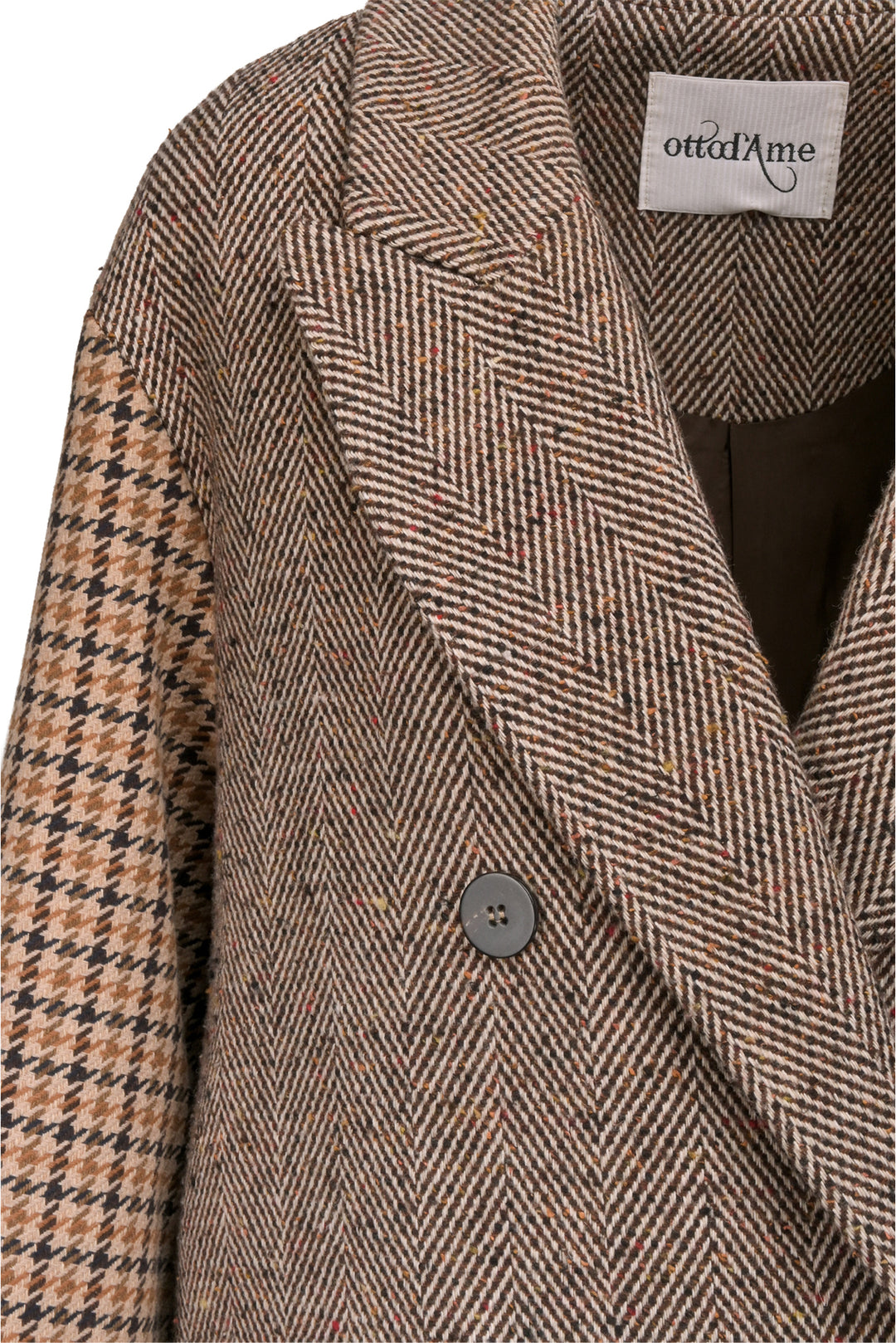 Ottod'Ame Size 8 Tweed Houndstooth Coat