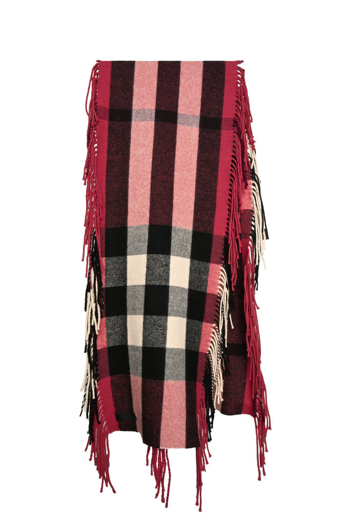 Burberry Fringe Check Scarf