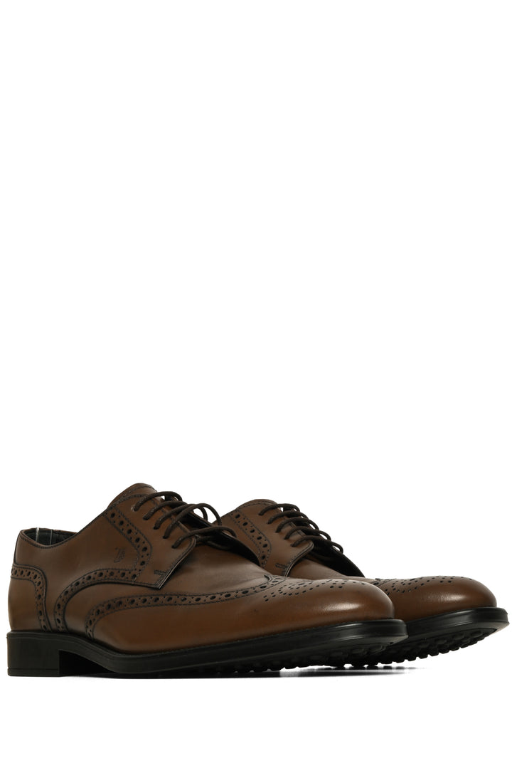 Mens Shoe Size 7 Tod'S Lace Up Perforated Leather dress Shoes