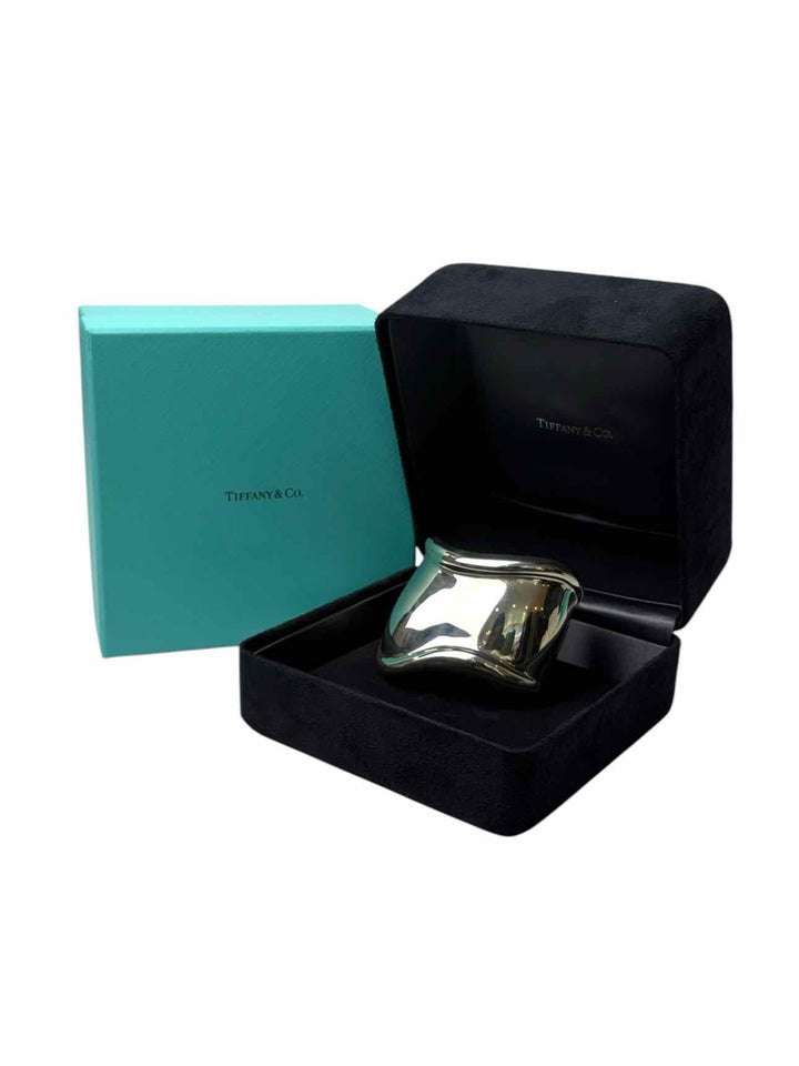 Tiffany Elsa Peretti 925 Silver Bone Cuff Medium Bracelet