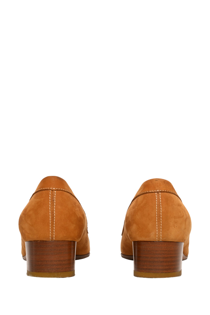 Salvatore Ferragamo Size 7.5 Suede Twist Pumps