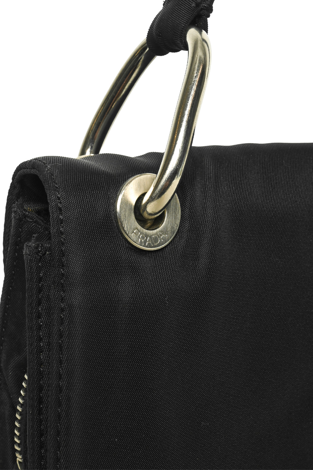 Prada Vintage Tessuto Nylon Flap Shoulder Bag