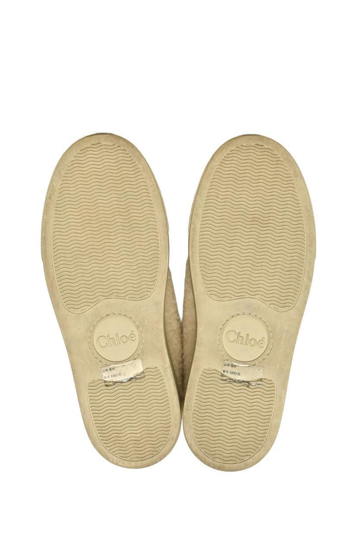 Chloe Size 35 Lauren Shearling Sneakers