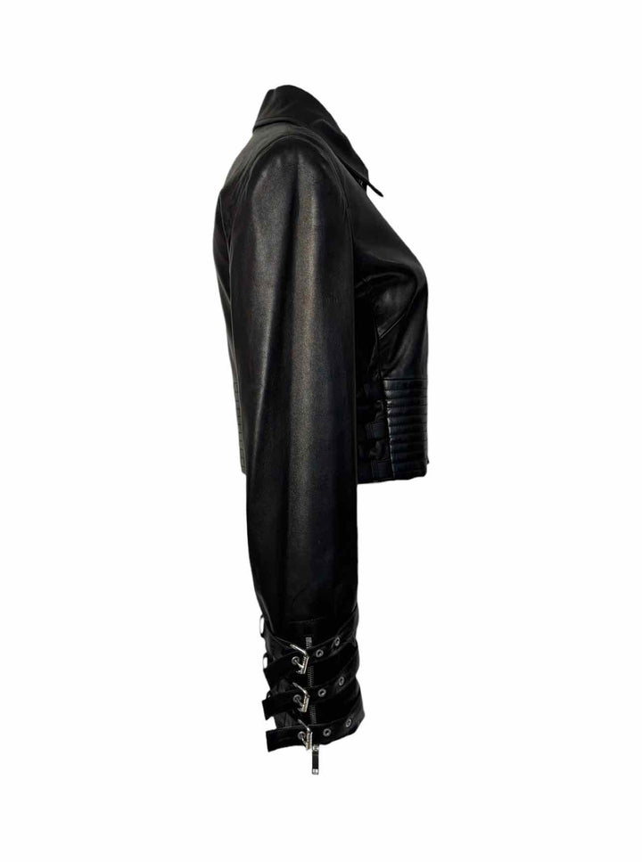 Celine Size 44 Leather Moto Jacket