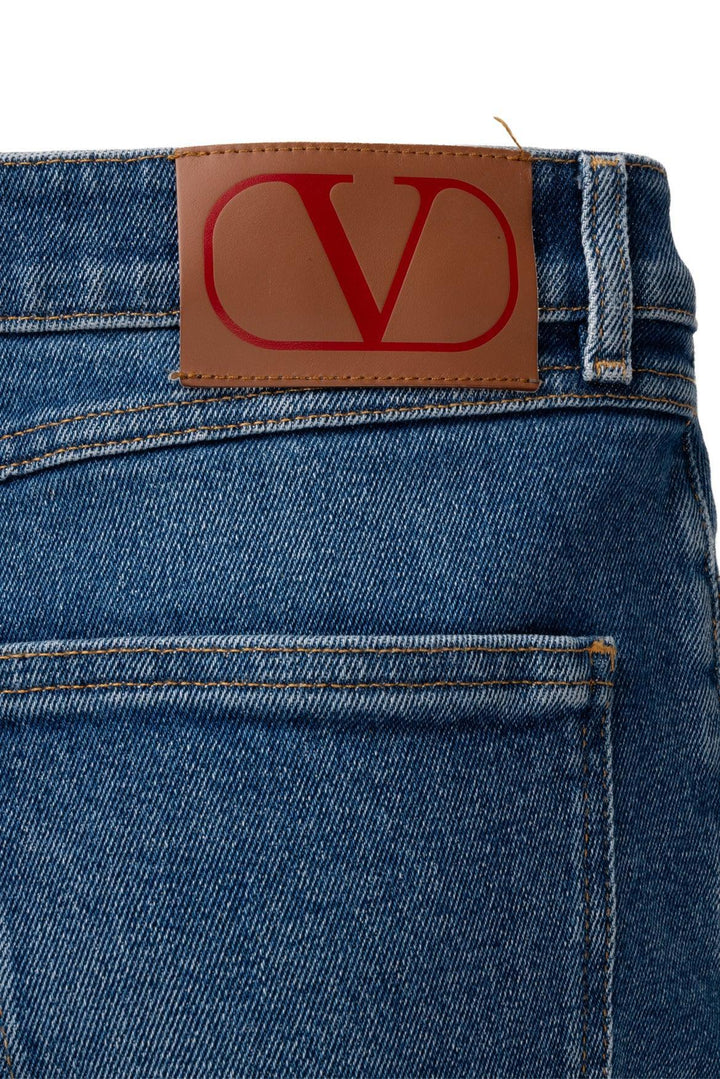 Valentino Size 28 Frayed Hem Flared Jeans