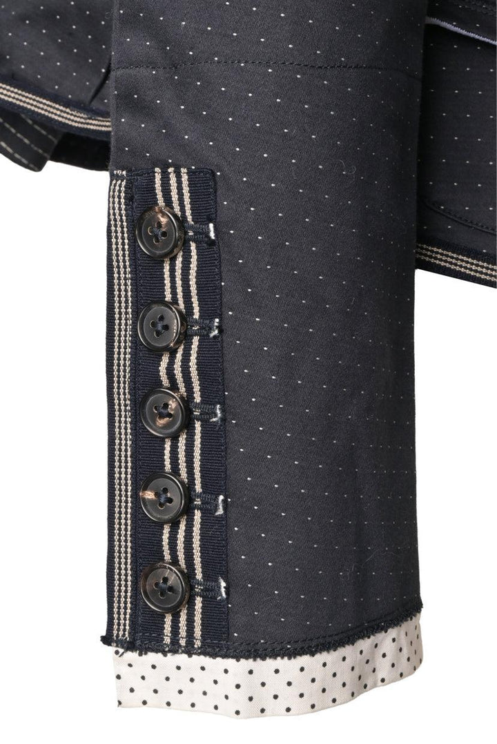 High Use Size 29 Fitted Polka Dot Blazer