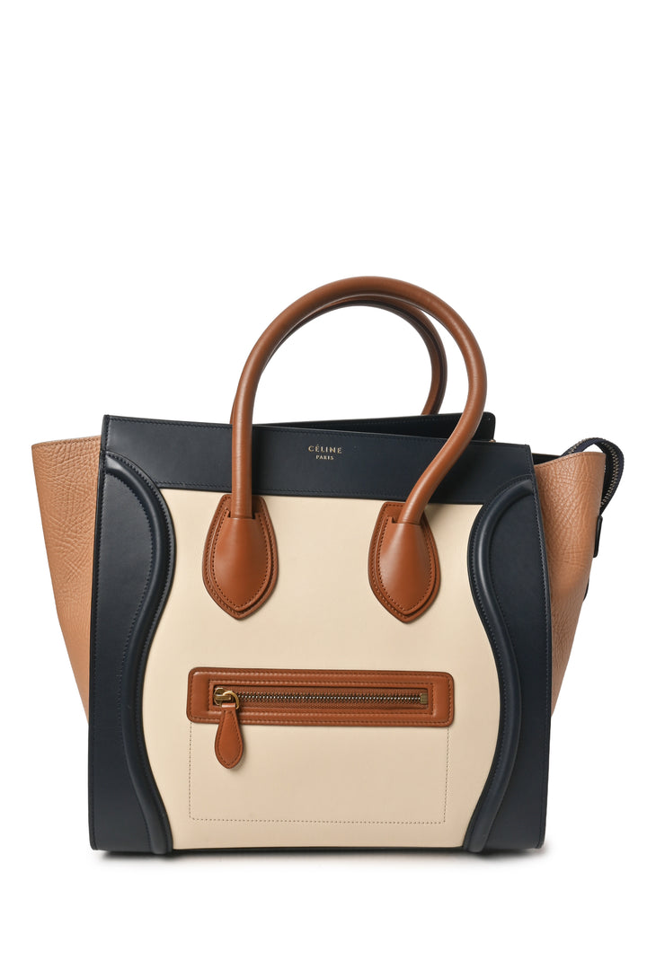 Celine 2015 Tricolour Mini Luggage Tote