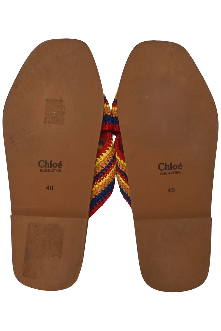 Chloe Size 40 Woody Crochet Sandal