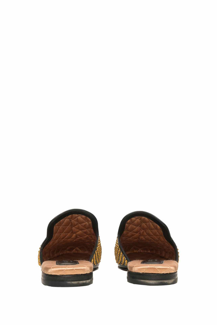 Gucci Size 37.5 Studded Princetown Mules