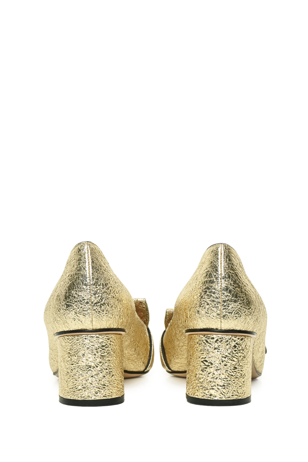 Gucci Size 42 Crackle Leather Marmont Loafer Pumps