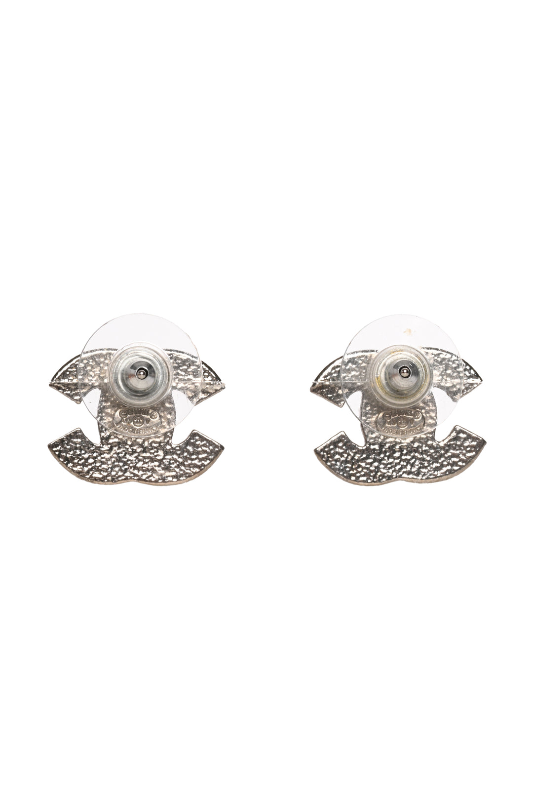 Chanel 2013 Crystal CC Stud Earrings