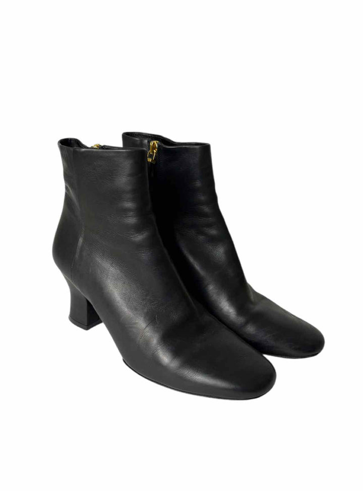 The Row Size 37.5 Bowin Leather Ankle Boots