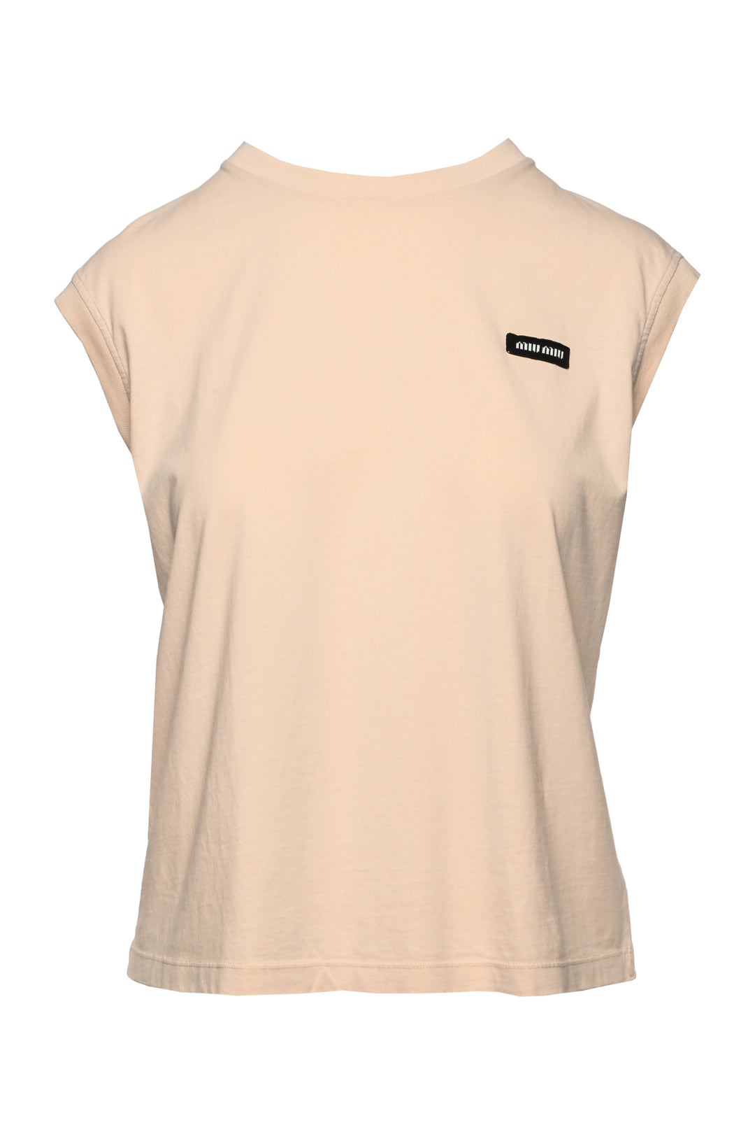 Miu Miu Size S 2024 Logo Cotton Tank Top