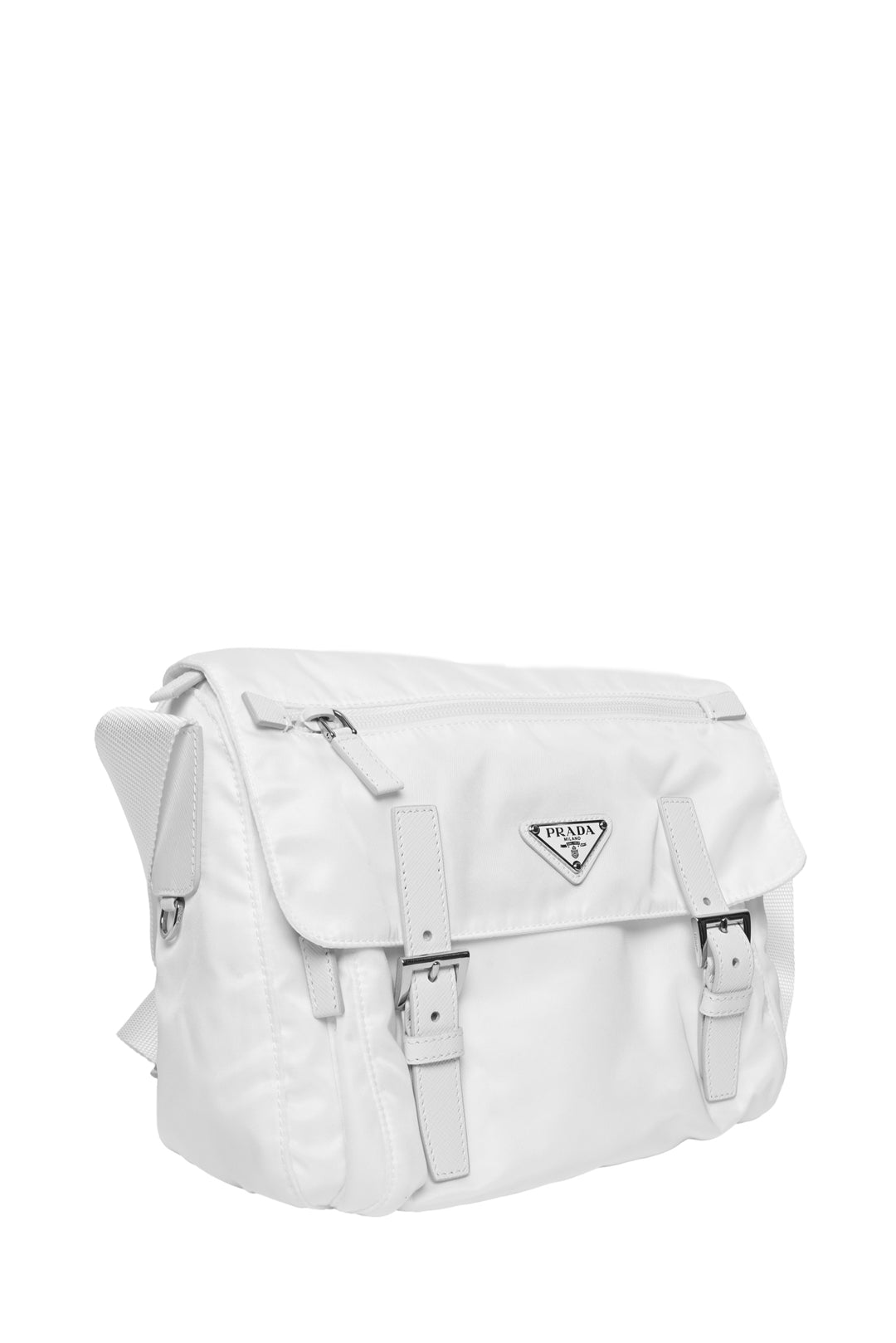 Prada Re-Nylon Double Buckle Shoulder Bag