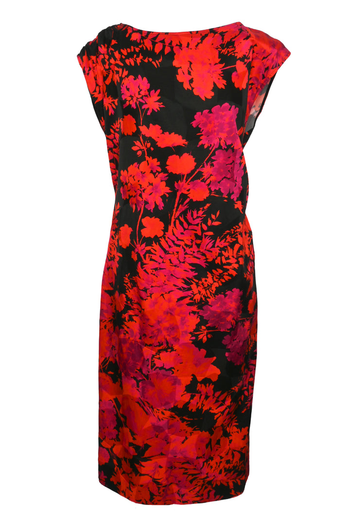 Dries Van Noten Size 6 Floral Cotton-Blend Midi Dress