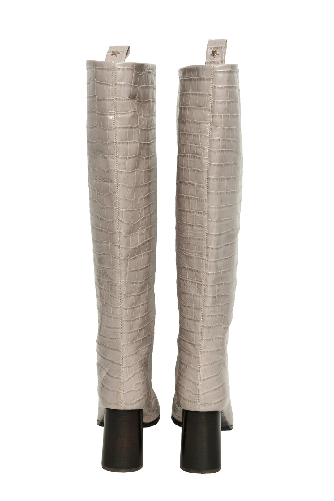 Lorena Antoniazzi Size 39 Croc Embossed Knee High Boots