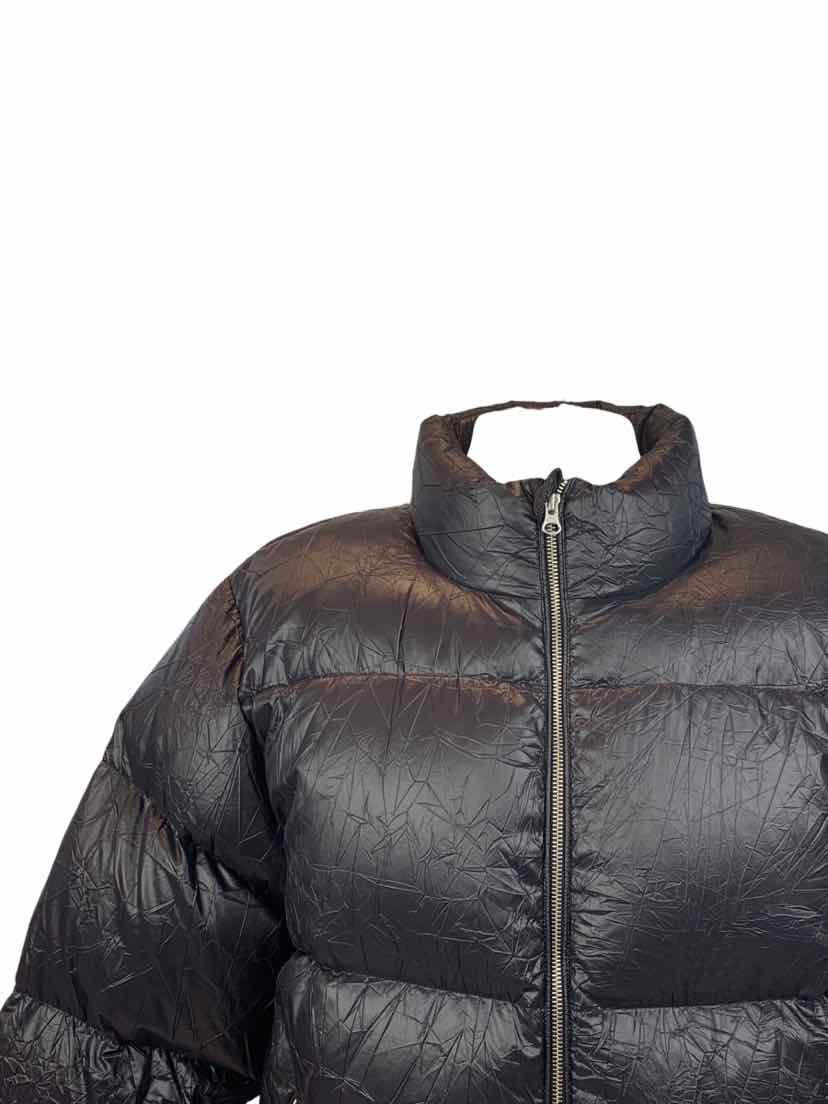 Stussy Size L Men's Wrinkled Nylon Down Puffer Coat