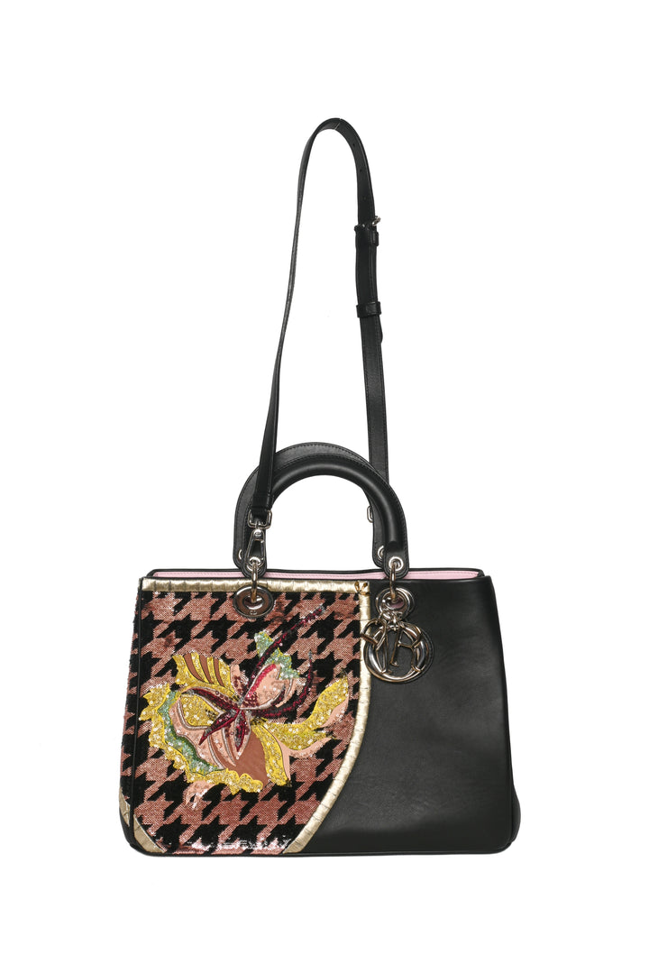 Dior 2015 Embroidered Calfskin Diorissimo Tote