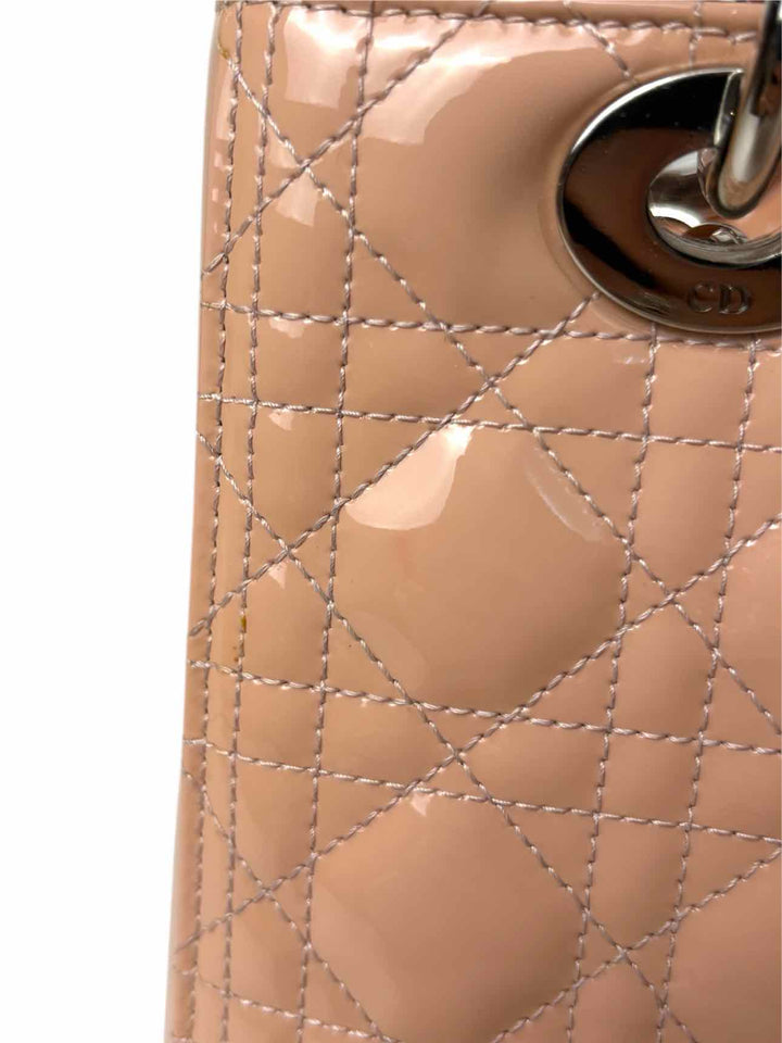 Dior Lady Dior Medium Patent Cannage Purse