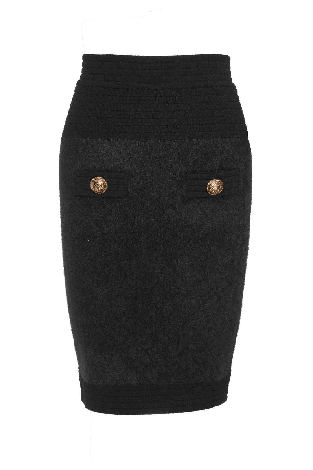 Balmain Size 36 Stretch-Knit Mini Skirt