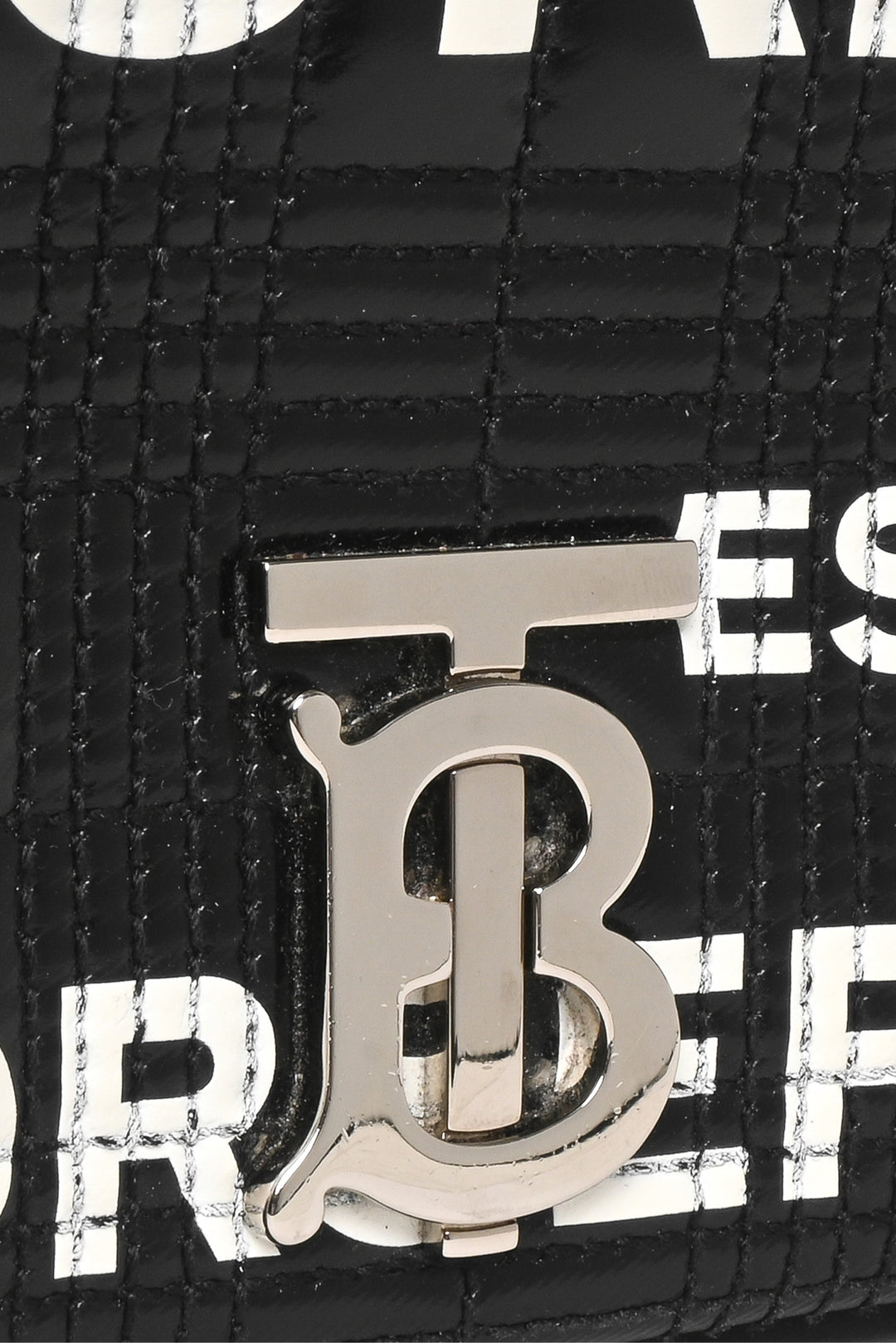 Burberry Horseferry Logo Printed Quilted Coated Canvas Small Lola Shoulder Bag
