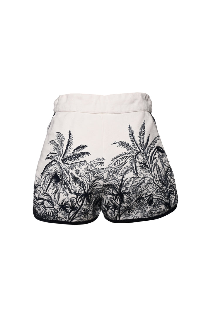 Christian Dior Size S 2021 Jungle Embroidered Shorts