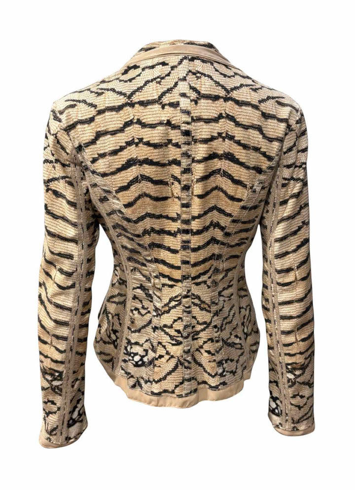 Roberto Cavalli Size M Animal Print Jacket