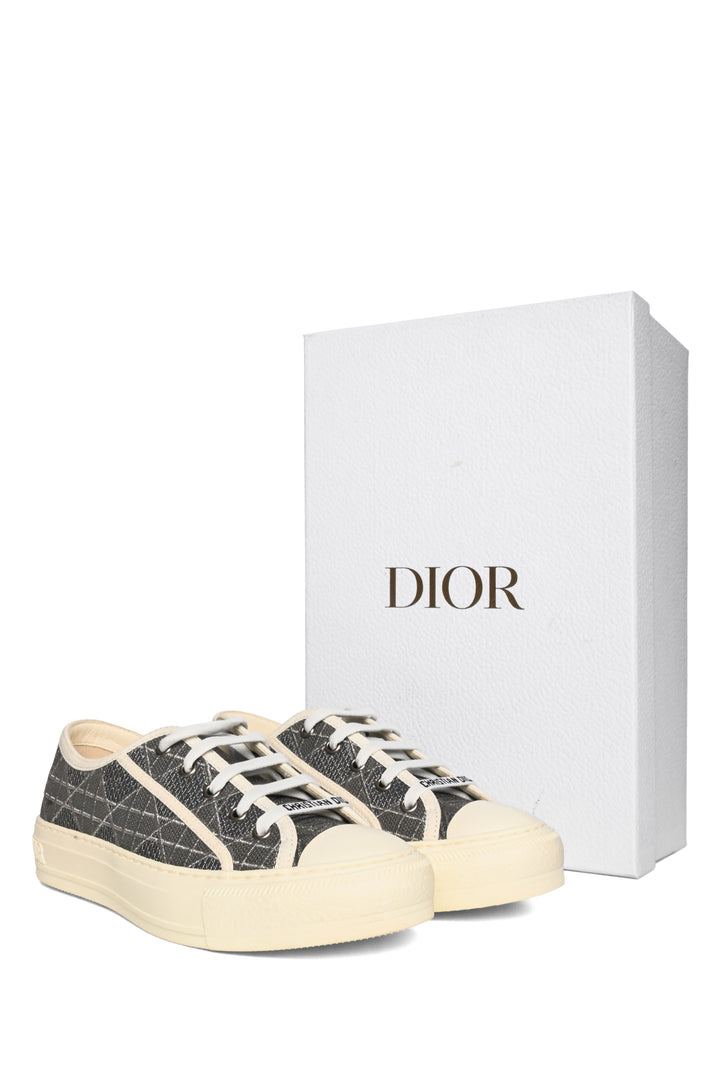 Dior Size 37.5 Laminated Canna Walk'N'Dior Sneaker