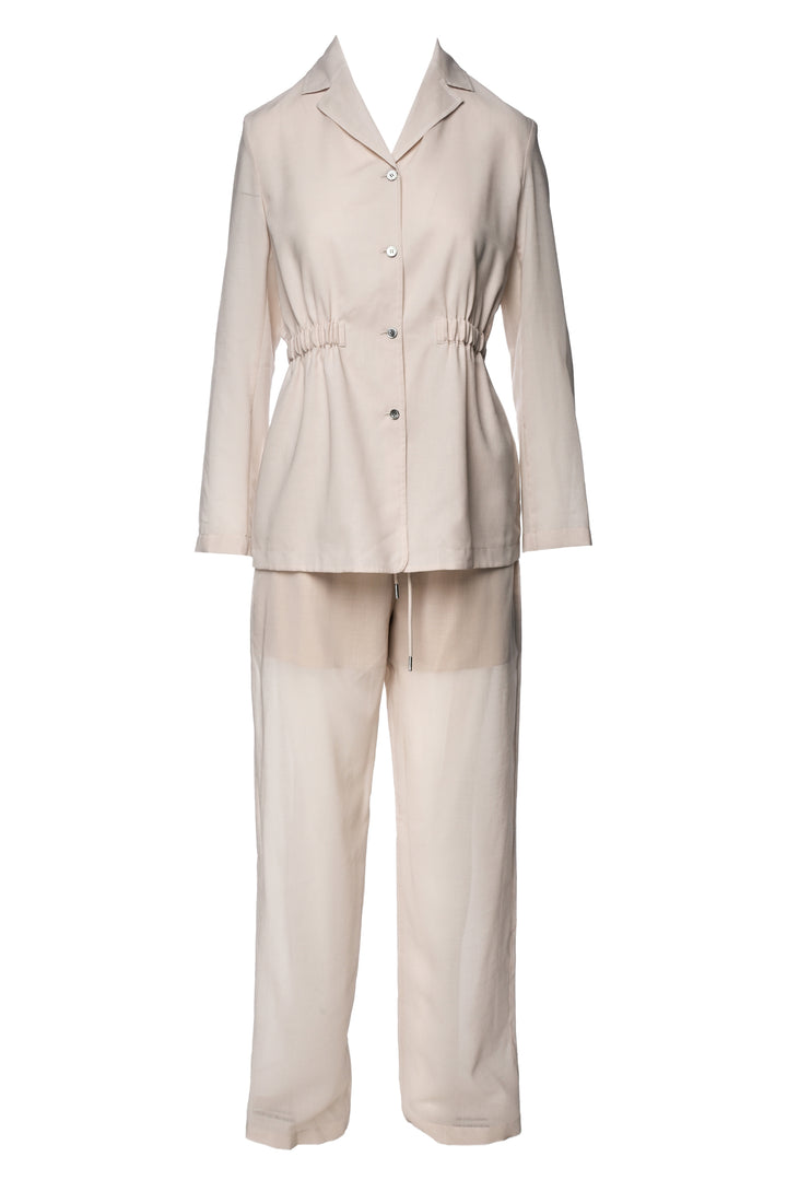 Theory Size S Cinch Waist Jacket & Drawcord Pullon Pant Set