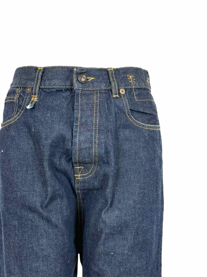 R13 Size 26 Tailored Drop Crotch Cuffed Jeans