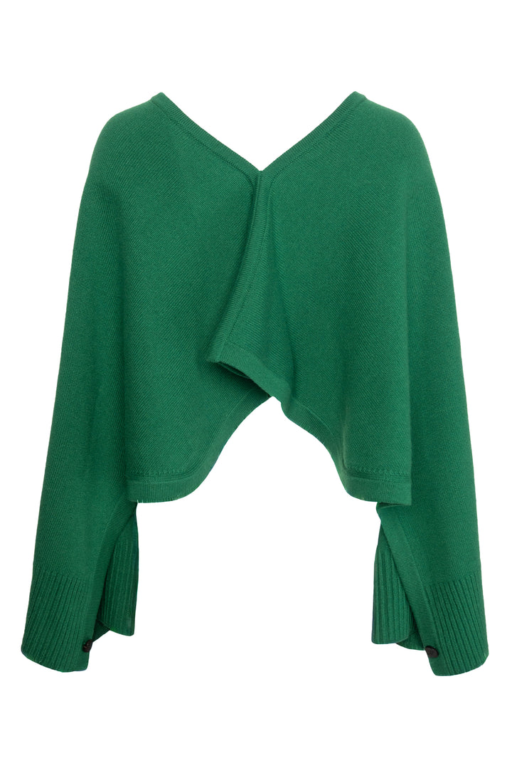 Hermes Size OS Cashmere Poncho Sweater