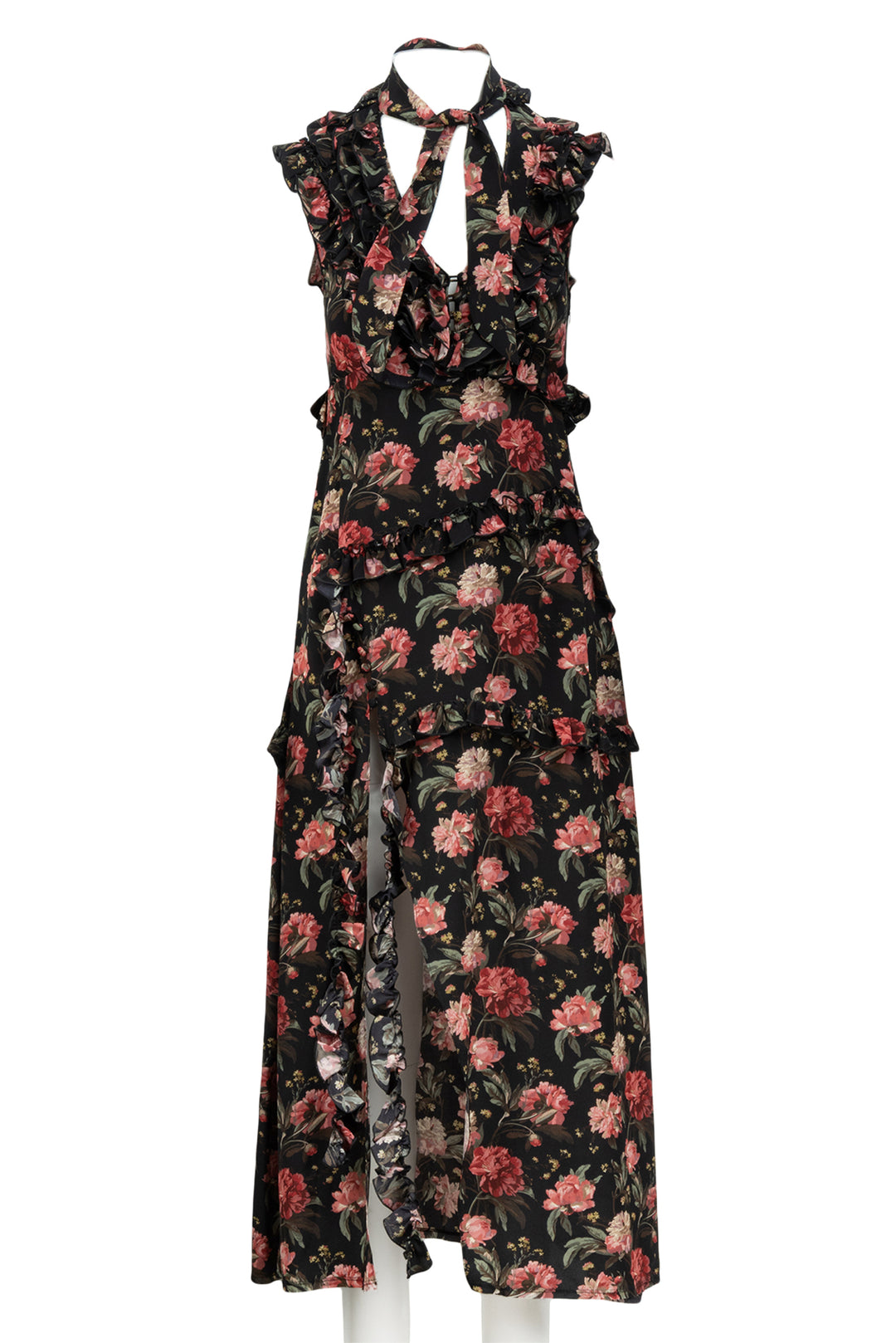 R13 Size S Ruffle Slit Dress