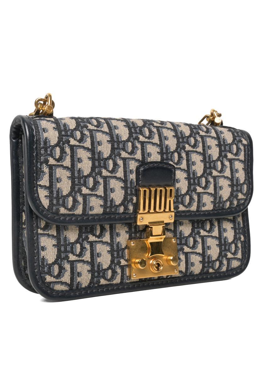 Dior 2018 Oblique DiorAddict Wallet On Chain Shoulder Bag