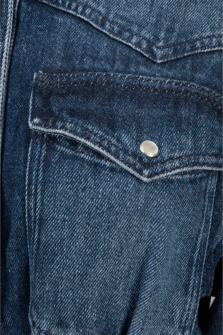 Isabel Marant Etoile Size 38 Tomia Denim Midi Dress
