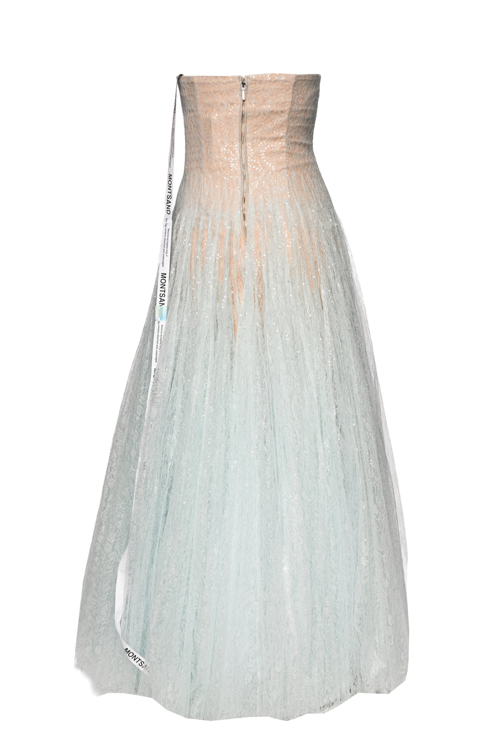Montsand Size S Draped Lace Maxi Dress - Luxury Used Designer Dresses Montsand Size S Draped Lace Maxi Dress - Luxury Used Designer Dresses