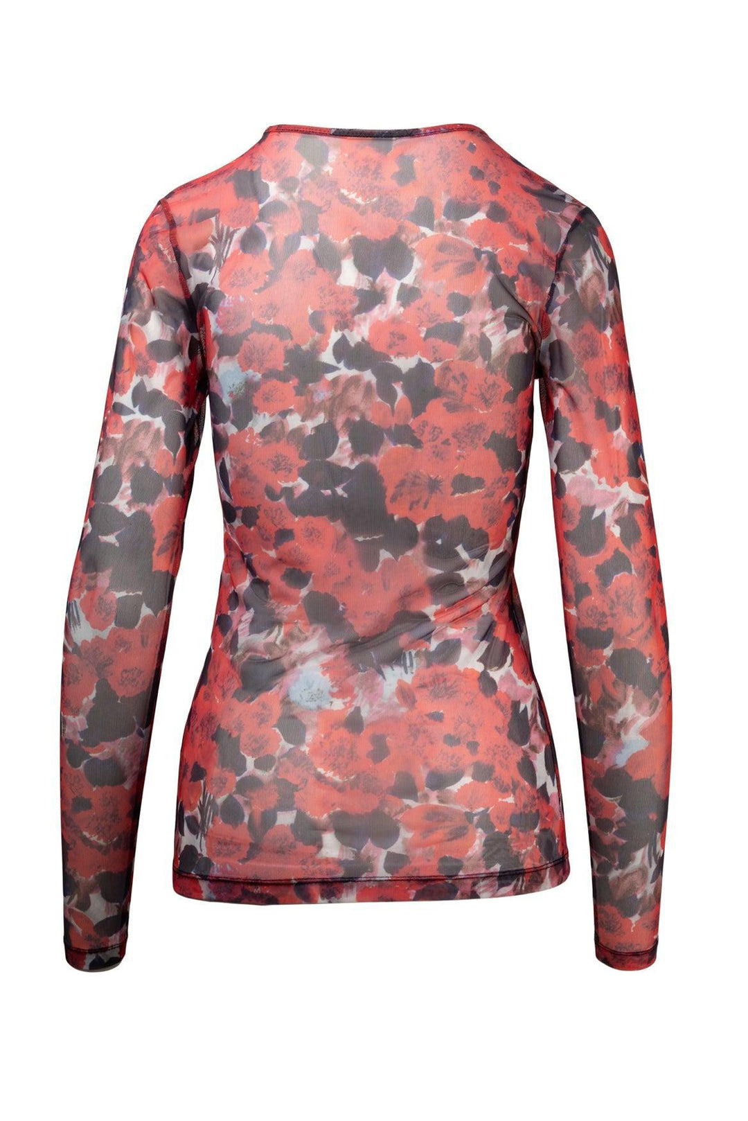 Dries Van Noten Size S Long Sleeve Floral Mesh Tops