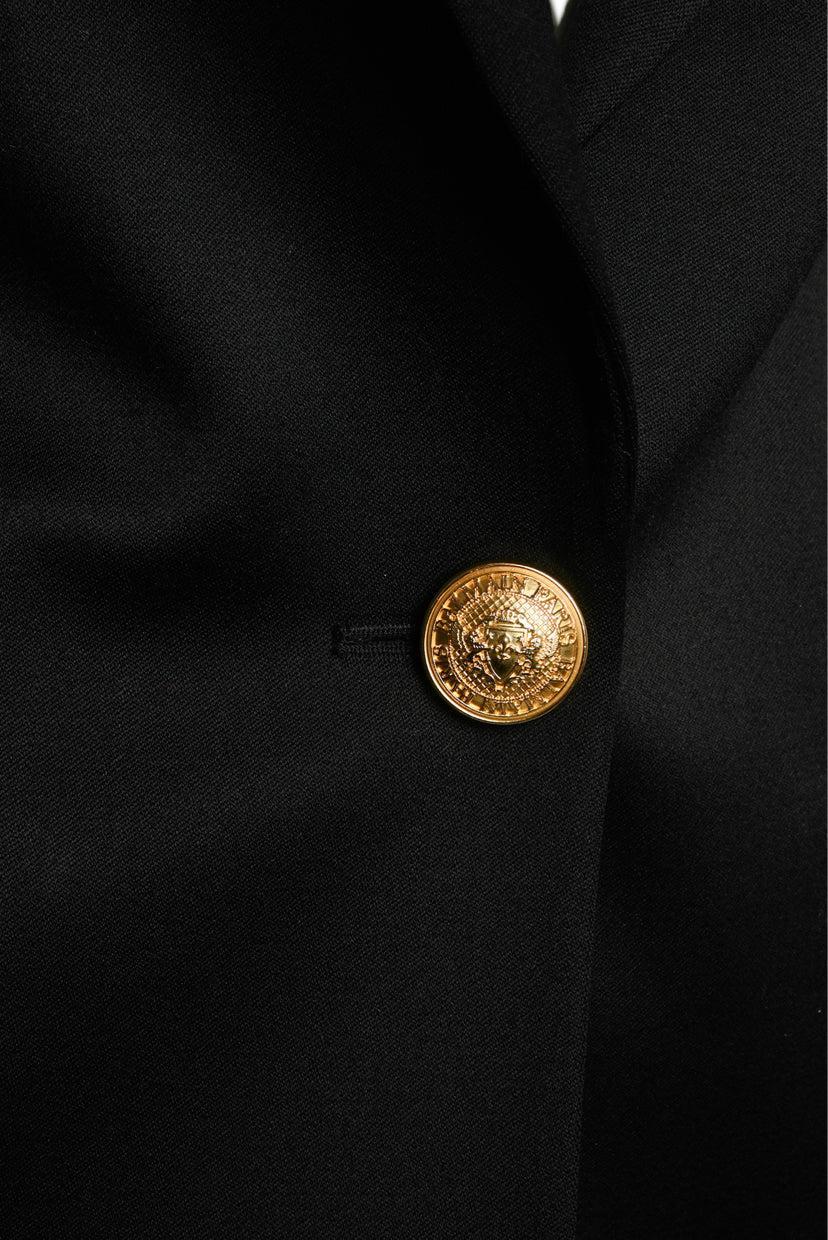 Balmain Size 34 Single Breasted Wool Blazer