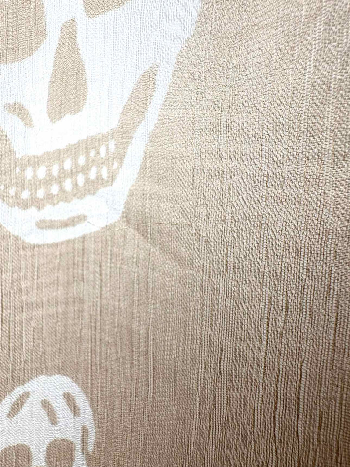 Alexander Mcqueen Silk Skull Pattern Scarf