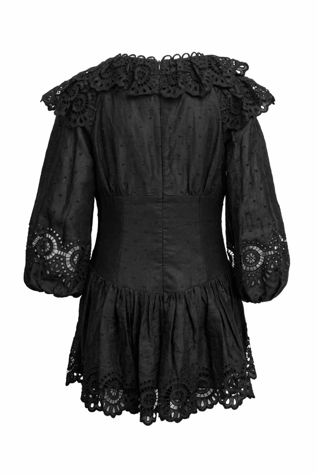 Zimmermann Size 3 Bellitude Scallop Linen Dress