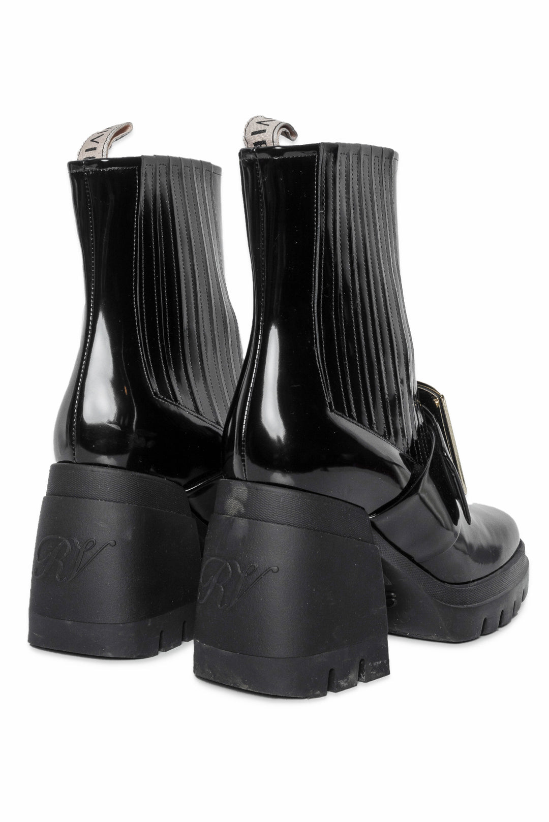 Roger Vivier Size 38 Patent Leather Boots