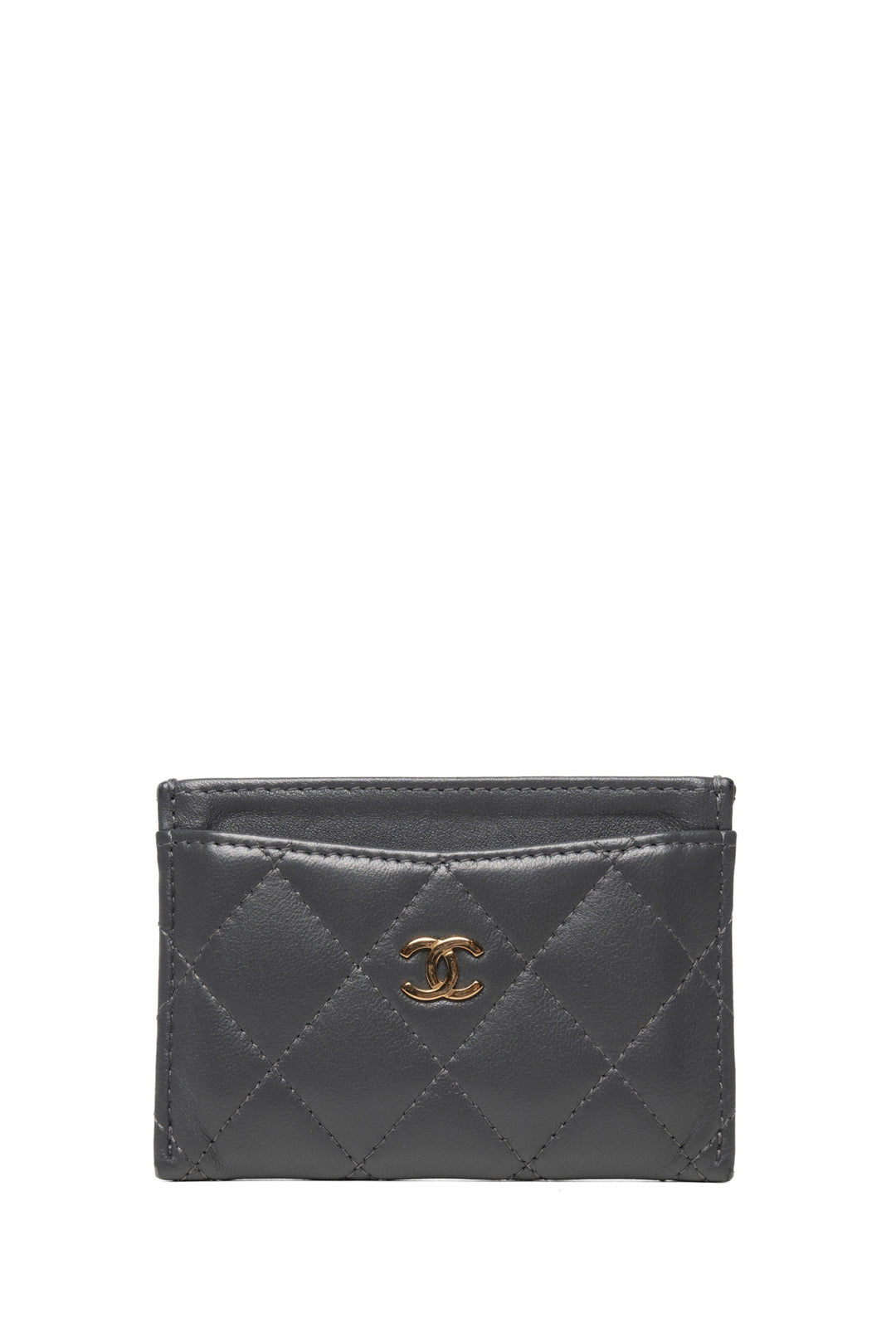 Chanel Calfskin CC Card Holder Wallet